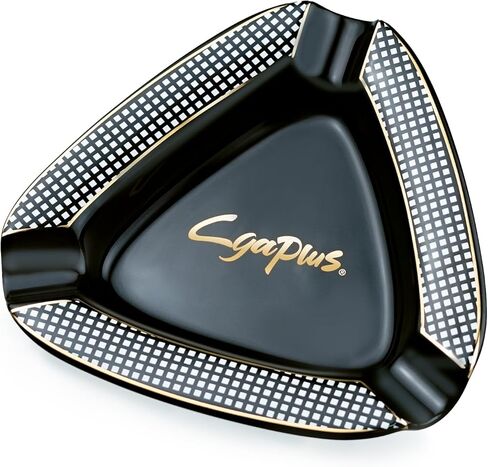 منفضة سجائر سيجار مثلثة - منفضة سجائر سيجار كبيرة للراحة في الهواء الطلق للفناء/الخارج/منفضة سجائر داخلية (أصفر) in Kuwait