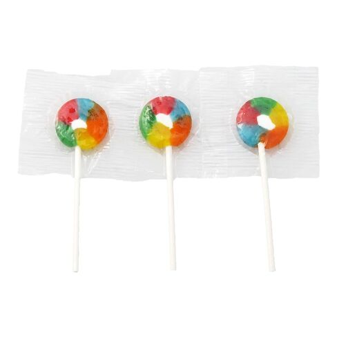 Clown Global Brands Rainbow Lollipops | 1,170 Count Bag | Gluten Free | Tutti Frutti Flavor | Great for Kids Parties in Saudi Arabia