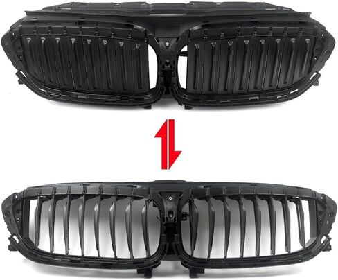 Front Grill Mesh Car Front Upper Radiator Grille Active Air Shutter For G30 2017-2020 51747497279 in Saudi Arabia