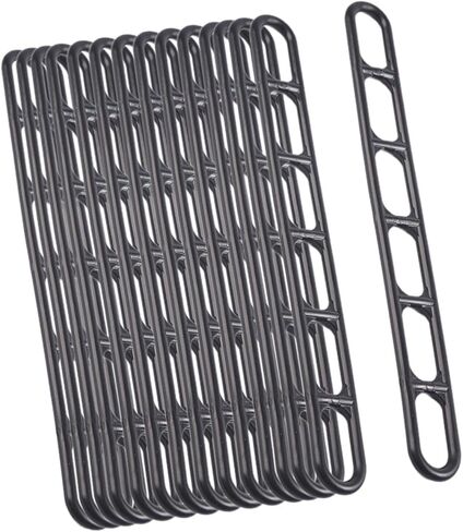 25 قطعة من حبل الخيمة القابل للتعديل لشد الحبل وشد السلم ومثبتات أبازيم انزلاقية احترافية متعددة الأغراض، باللون الأسود in Kuwait