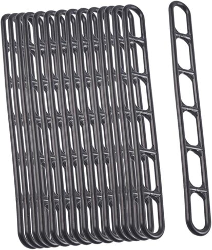 25 قطعة من حبل الخيمة القابل للتعديل لشد الحبل وشد السلم ومثبتات أبازيم انزلاقية احترافية متعددة الأغراض، باللون الأسود in Kuwait