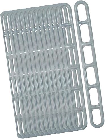 25 قطعة من حبل الخيمة القابل للتعديل لشد الحبل وشد السلم ومثبتات أبازيم انزلاقية احترافية متعددة الأغراض، باللون الرمادي in Kuwait