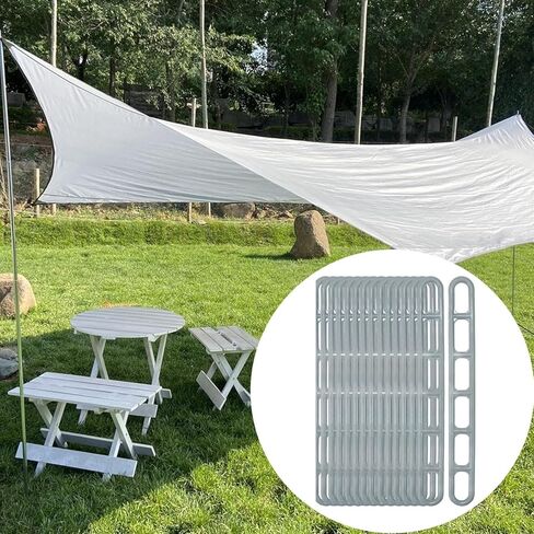 25 قطعة من حبل الخيمة القابل للتعديل لشد الحبل وشد السلم ومثبتات أبازيم انزلاقية احترافية متعددة الأغراض، باللون الرمادي in Kuwait