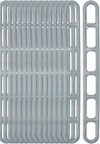 25 قطعة من حبل الخيمة القابل للتعديل لشد الحبل وشد السلم ومثبتات أبازيم انزلاقية احترافية متعددة الأغراض، باللون الرمادي in Kuwait