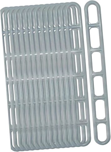 25 قطعة من حبل الخيمة القابل للتعديل لشد الحبل وشد السلم ومثبتات أبازيم انزلاقية احترافية متعددة الأغراض، باللون الرمادي in Kuwait