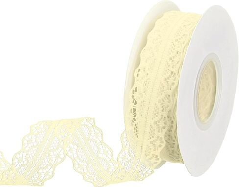 PATIKIL Lace Trim Ribbon, 25 Yards 1.2 Inch Wide Gray Vintage Lace Ribbons for DIY Sewing Making Craft Gift Wrapping Wreath Decor Hair Bow Supply in Saudi Arabia