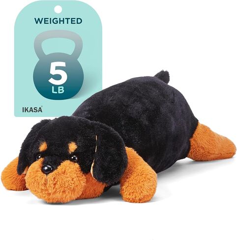IKASA 5lbs Weighted Stuffed Animal German Shepherd Dog,26 inches Plush Toy Giant Large Big Jumbo Soft Puppy,Huge Size Cute Plushie,Gift for Kids in Kuwait