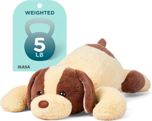 IKASA 5lbs Weighted Stuffed Animal German Shepherd Dog,26 inches Plush Toy Giant Large Big Jumbo Soft Puppy,Huge Size Cute Plushie,Gift for Kids in Kuwait