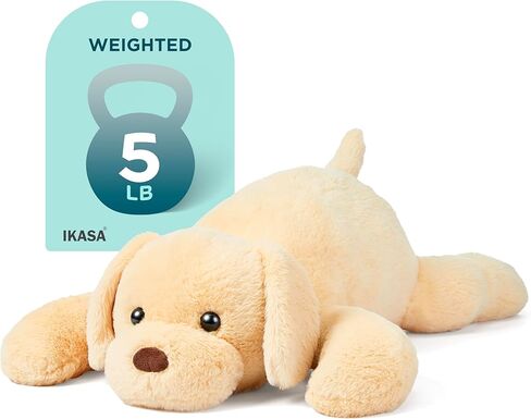 IKASA 5lbs Weighted Stuffed Animal German Shepherd Dog,26 inches Plush Toy Giant Large Big Jumbo Soft Puppy,Huge Size Cute Plushie,Gift for Kids in Kuwait