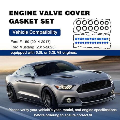 غطاء الصمام طوقا مجموعة لفورد F150 موستانج 2015 2016 2017 2018 2019 2020 5.0L 5.2L V8 المحرك ، استبدال VS50902R in Kuwait