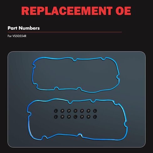 Engine Valve Cover Gasket Set Compatible with 2002-2006 for Chevrolet Avalanche 2500 8.1L;2001-2002 for Chevrolet Express 3500 8.1L;2001-2006 for Chevrolet Silverado 2500 HD 8.1L, OE# VS50554R in Saudi Arabia