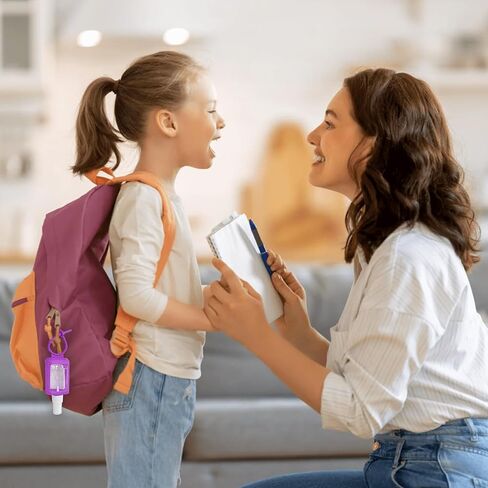 2oz Hand Sanitizer Travel Size Holder, Travel Keychain Bottles Sanitizer Holder Refillable Squeeze Containers for Kids and Adult (2oz, 5 Pack) in Kuwait