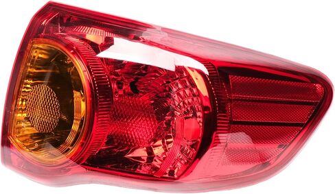For 2009 2010 Toyota Corolla Tail Lights Assembly Inner+Outer Taillights Driver & Passenger Side, Rear Brake Lamp 4Pcs, Red in Saudi Arabia