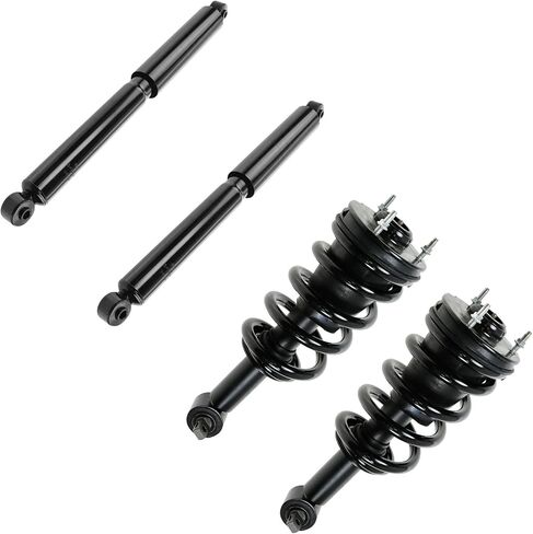 TRQ Shock Strut Spring Assembly Front Rear Kit Set of 4 for Silverado Sierra 1500 in Saudi Arabia