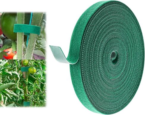 Garden Tie Green Tape,Twist Ties for Plants 1/2" * 33ft Garden Plant Ties Soft and Tomato Plant Ties,Plant Twist Tie for Plant Gardening,Home,Office in Saudi Arabia