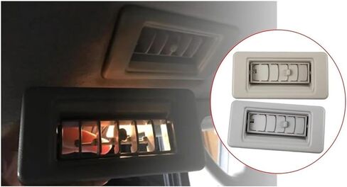 Car Vents 1 Pcs A/C Panel Roof Air Conditioning Outlet Vent for Pajero V21 V31 V34 V44 V46 1991-1999(Beige)(Gray) in Saudi Arabia