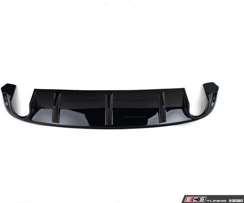 ECS Gloss Black Rear Diffuser Compatible with Audi B9 A4 S-Line Pre-Facelift in Saudi Arabia