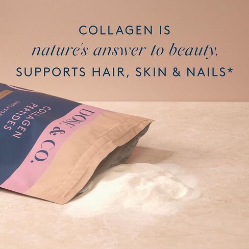 DOSE & CO. Pure Collagen Peptides for Hair, Skin & Nails, Unflavored - 10oz Powder Supplement in Kuwait