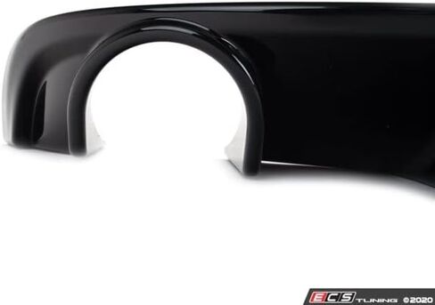ECS Gloss Black Rear Diffuser Compatible with Audi B9 A4 S-Line Pre-Facelift in Saudi Arabia