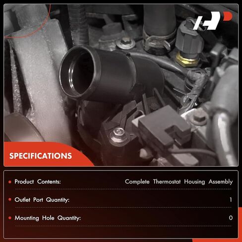 مجموعة مبيت منظم حرارة سائل تبريد المحرك A-Premium مع ختم متوافق مع Ford F-250/F-350/F-450/F-550 Super Duty، 2008 2009 2010، 6.4L، يستبدل 8C3Z8592N in Saudi Arabia