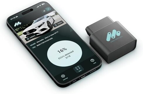 أداة تشخيص الماسح الضوئي MBito Obd2 لسيارة Mercedes-Benz (2003-2024)، وقارئ رمز السيارة بتقنية Bluetooth وماسح ضوئي تلقائي - تشخيص مجاني للمحرك/ABS/الوسادة الهوائية مدى الحياة، وفتح الميزات المخفية in Saudi Arabia