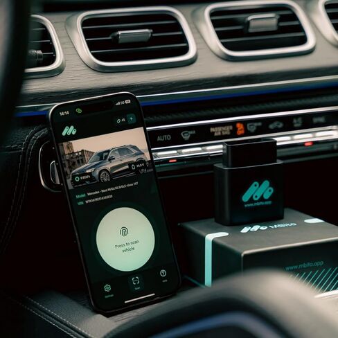أداة تشخيص الماسح الضوئي MBito Obd2 لسيارة Mercedes-Benz (2003-2024)، وقارئ رمز السيارة بتقنية Bluetooth وماسح ضوئي تلقائي - تشخيص مجاني للمحرك/ABS/الوسادة الهوائية مدى الحياة، وفتح الميزات المخفية in Saudi Arabia