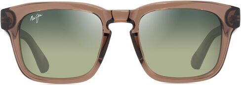 Maui Jim Maluhia Square Sunglasses, Shiny Dark Havana W/Trans Yllw/Hcl Bronze Polarized, Medium in Kuwait