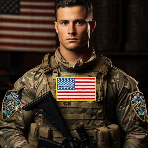 2PCS Department Patches, Embroidered Hook and Loop Patches for Clothes, Hats and Jackets in Saudi Arabia