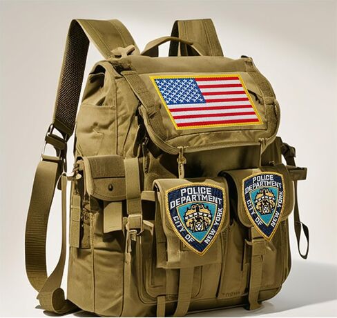 2PCS Department Patches, Embroidered Hook and Loop Patches for Clothes, Hats and Jackets in Saudi Arabia