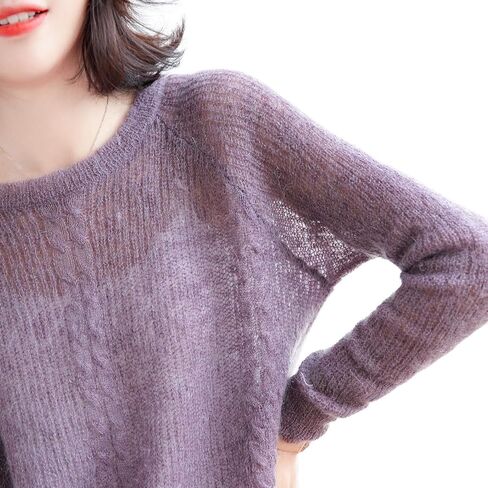 6 Balls Angora Mohair Wool Yarn Soft Fingering Baby Mohair Cashmere Hand Crochet Yarn for Knitting DIY Scarf Sweater Thread 300g (White) in Saudi Arabia