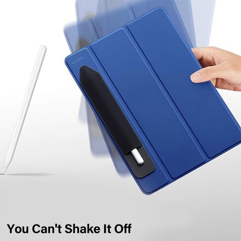 Black Stylus Holder for Apple Pencil 1 2 Generation Self Adhesive Elastic Sleeve Pouch Attached to Case for iPencil 1/2 in Saudi Arabia