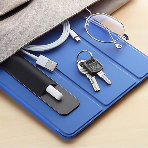 Black Stylus Holder for Apple Pencil 1 2 Generation Self Adhesive Elastic Sleeve Pouch Attached to Case for iPencil 1/2 in Saudi Arabia
