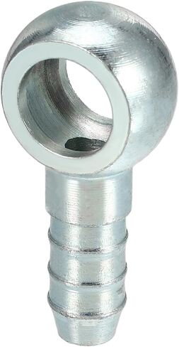 ACROPIX 12mm Diameter 10 mm OD Banjo Hose Barb Bolt Fittings Universal Banjo Fitting Fuel Line Adapter Connector for Motorcycle Car Silver Tone - Pack of 2 in Saudi Arabia