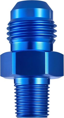 EVIL ENERGY 6AN Male to 1/8 NPT Flare Adapter Straight Fitting for Fuel, Cooling Systems Aluminum Alloy Blue in Saudi Arabia