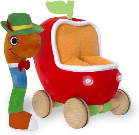 مجموعة YOTTOY ريتشارد سكاري | لعبة الدودة الناعمة مع Busytown Applecar - لعبة 2 في 1 in Saudi Arabia