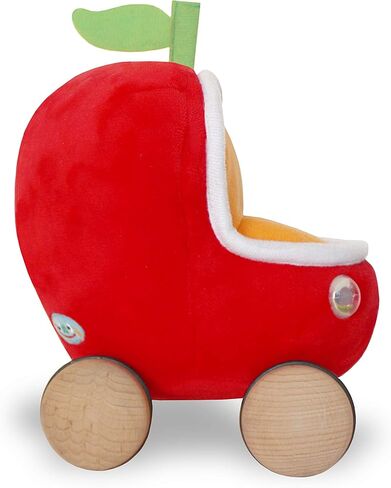 مجموعة YOTTOY ريتشارد سكاري | لعبة الدودة الناعمة مع Busytown Applecar - لعبة 2 في 1 in Saudi Arabia