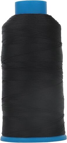 Heavy Duty Bonded Nylon 66 Sewing Thread 280D/3#92 T90 1200Yards for Canvas Furniture Upholstery Leather Goods Leather Footwear Outdoors (Black) in Saudi Arabia