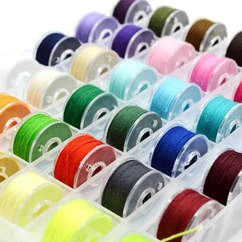 36pcs/Set Bobbin with Sewing Thread, 36 Grids Boxed Color Bobbins, Practical Replacement Simple Installation Household for Sewing Machine in Saudi Arabia