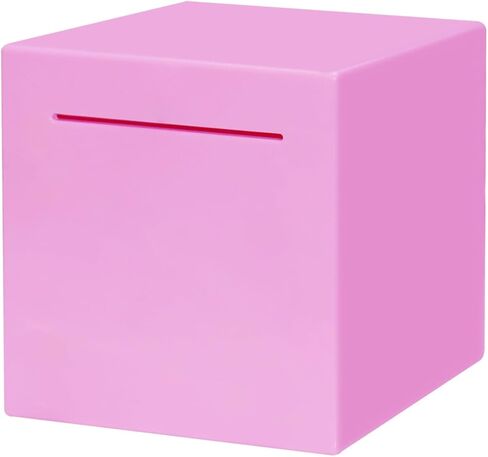 بنك بيجي للأطفال والكبار، بنك أموال غير قابل للفتح، ملصق لطيف على شكل خنزير يمكنك صنعه بنفسك، يجب أن ينكسر لفتح بنك بيجي - صندوق نقود ABS، 4.72 بوصة (وردي) in Kuwait