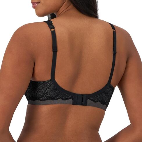 Bali Lace Desire Underwire Bra, Full-Coverage Lace Bra with Underwire Cups, Plunging Underwire Bra for Everyday Comfort in Saudi Arabia