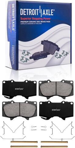 Detroit Axle - Brake Kit for Toyota 2010-2018 4Runner Lexus GX460, Disc Brake Rotors Ceramic Brakes Pads 2011 2012 2013 2014 2015 2016 2017 Replacement in Saudi Arabia