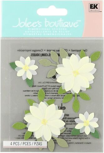 Jolee's Boutique SPJC034 Jolees Boutique Sticker 3D Vanilla Flowers in Saudi Arabia