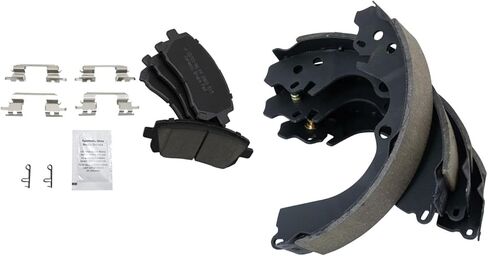 Front and Rear Brake Pads Ceramic Hardware Compatible with 1998-2002 Subaru Forester 1998-2003 Impreza 1997-1999 Legacy in Saudi Arabia