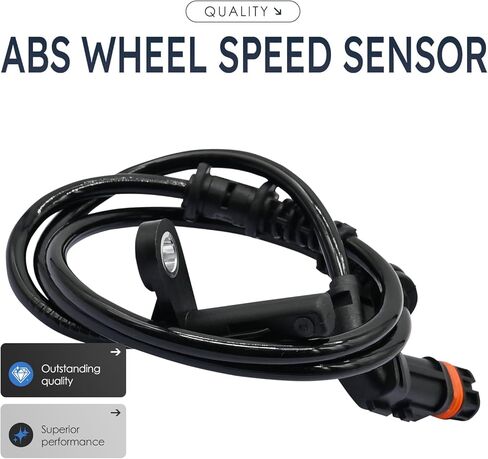 2Pcs Front Left and Right Abs Wheel Speed Sensor Compatible with Mercedes Benz C250 C300 C350 2049052905 Als2688 Base Includes Abs Wheel Speed Sensor Wire Harness; 12 13 14 15 2012 2013 2014 2015 in Saudi Arabia
