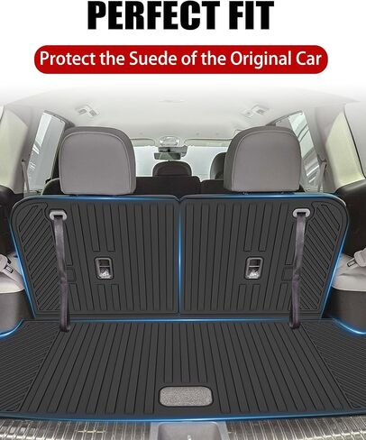Cargo Liner Compatible with 2024-2025 Hyundai Kona Trunk Mat Cargo Mat Back Seat Cover Protector (Not fit EV/Electric)(Backrest Mats+Trunk Mat) in Saudi Arabia