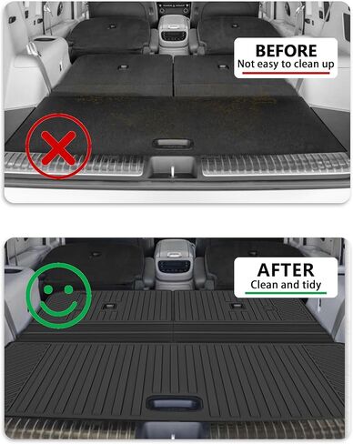 Cargo Liner Compatible with 2024-2025 Hyundai Kona Trunk Mat Cargo Mat Back Seat Cover Protector (Not fit EV/Electric)(Backrest Mats+Trunk Mat) in Saudi Arabia