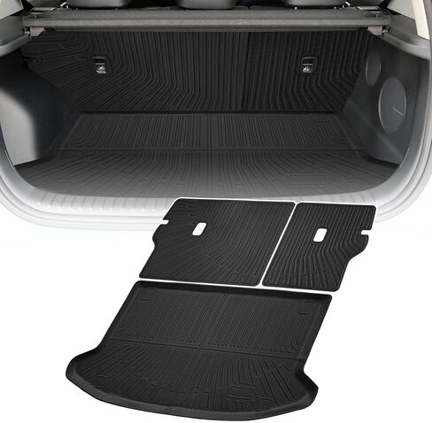 Cargo Liner Compatible with 2024-2025 Hyundai Kona Trunk Mat Cargo Mat Back Seat Cover Protector (Not fit EV/Electric)(Backrest Mats+Trunk Mat) in Saudi Arabia