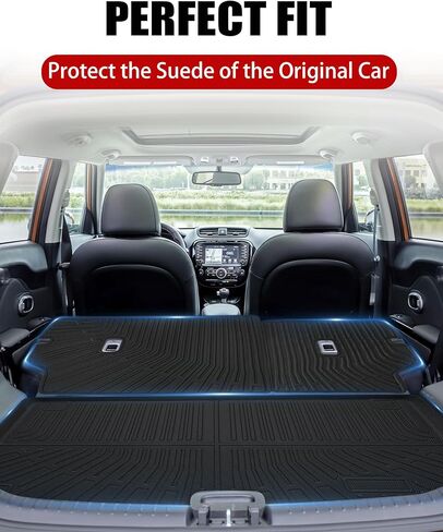 Cargo Liner Compatible with 2024-2025 Hyundai Kona Trunk Mat Cargo Mat Back Seat Cover Protector (Not fit EV/Electric)(Backrest Mats+Trunk Mat) in Saudi Arabia
