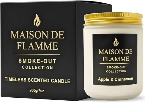 Patchouli Odor-Eliminating Scented Candle, 200g/7oz White Jar – Long-Lasting Soy Wax Blend Candle for Smoke, Kitchen & Home Odors in Saudi Arabia