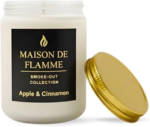 Patchouli Odor-Eliminating Scented Candle, 200g/7oz White Jar – Long-Lasting Soy Wax Blend Candle for Smoke, Kitchen & Home Odors in Saudi Arabia
